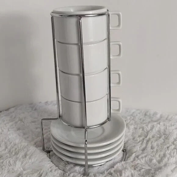 9pc. Stackable Espresso Coffee Set - Picture 5 of 5